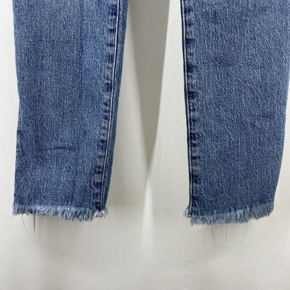 Madewell The Perfect Vintage Jean Size 29 Ainsworth Medium Wash High Rise Frayed - Picture 11 of 11